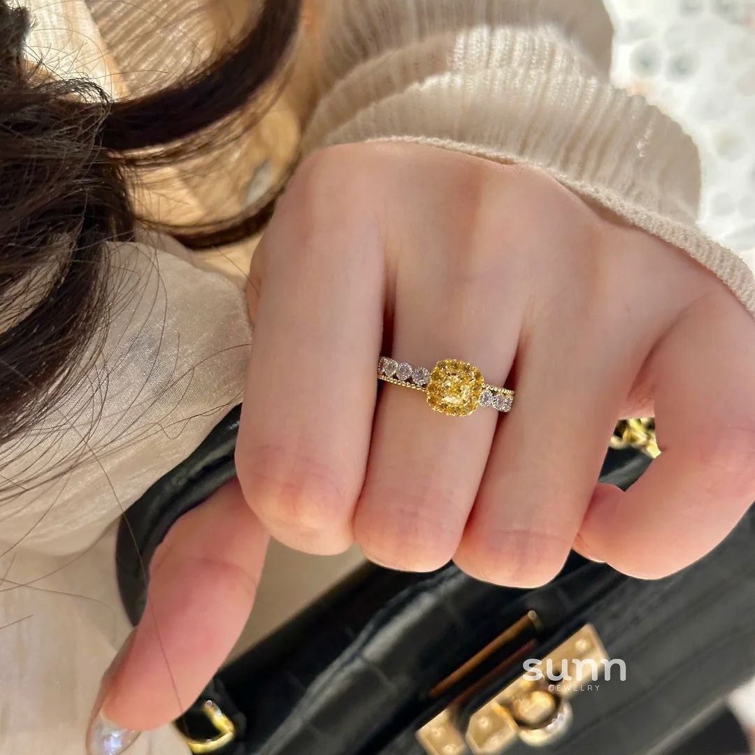 Perry Yellow Diamond Ring [HS2FL0I5]
