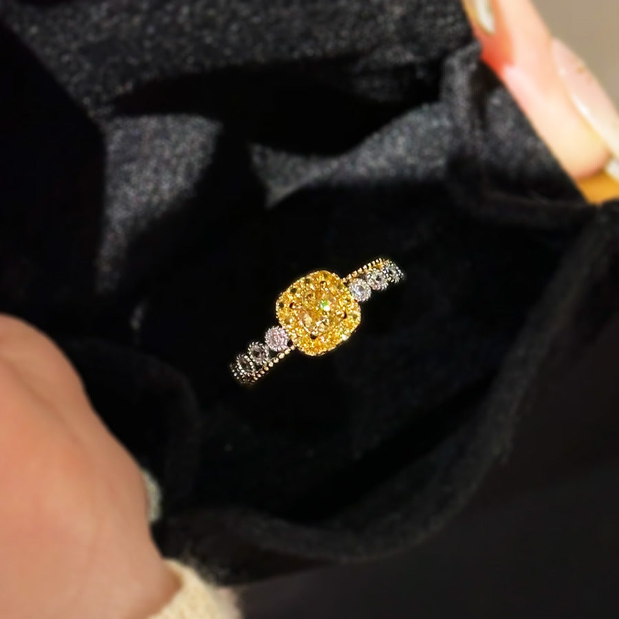 Perry Yellow Diamond Ring [ZJJGIR08]