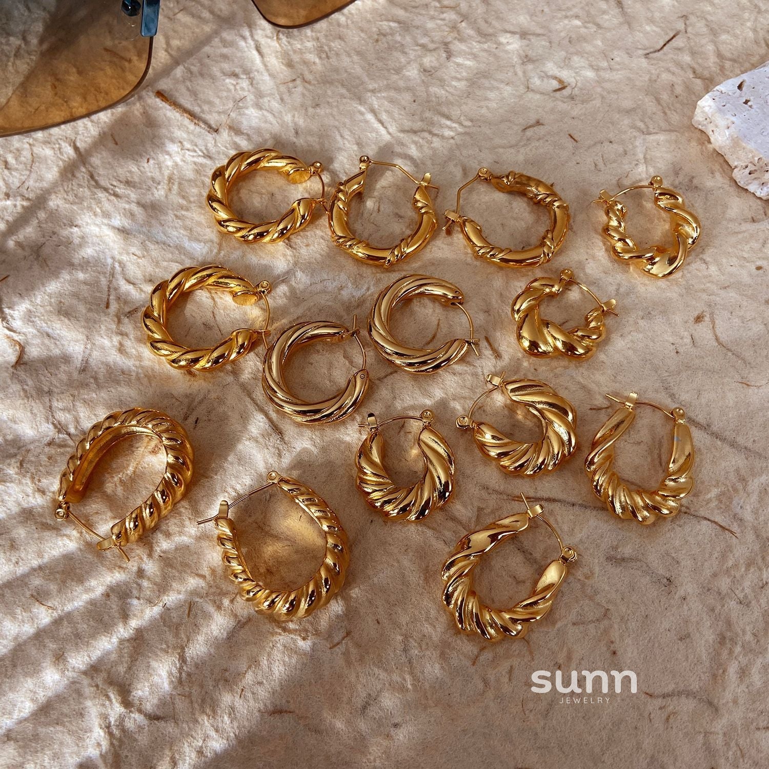 Phoebe Twisted Hoop Earrings