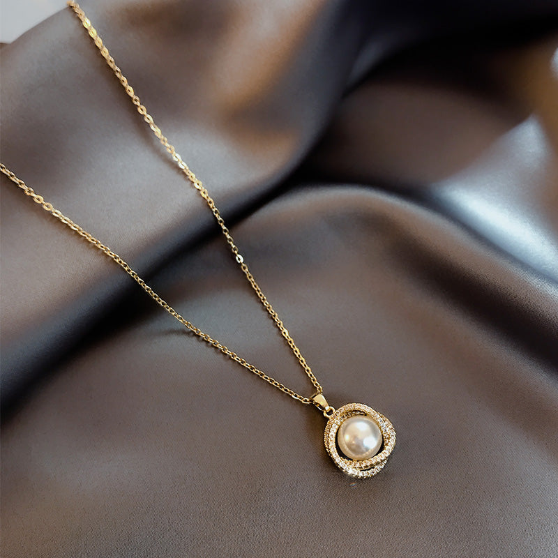 Phoenix Pearl Heart Pendant Necklace [7IXUOZ2E]