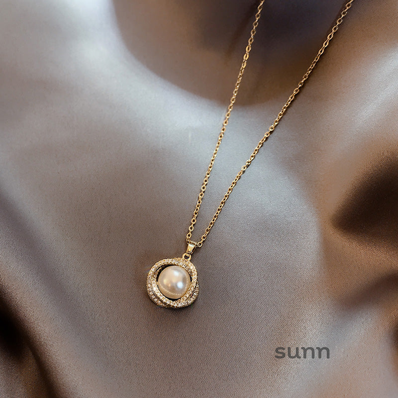 Phoenix Pearl Heart Pendant Necklace [7IXUOZ2E]