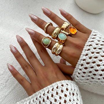 Phoenyx Embellished Ring Set