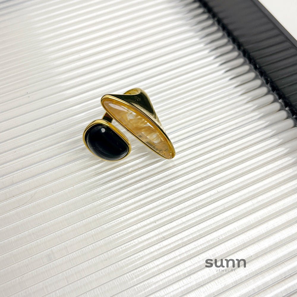 Phoenyx Faceted Crystal Ring [D0XMR8Y7]