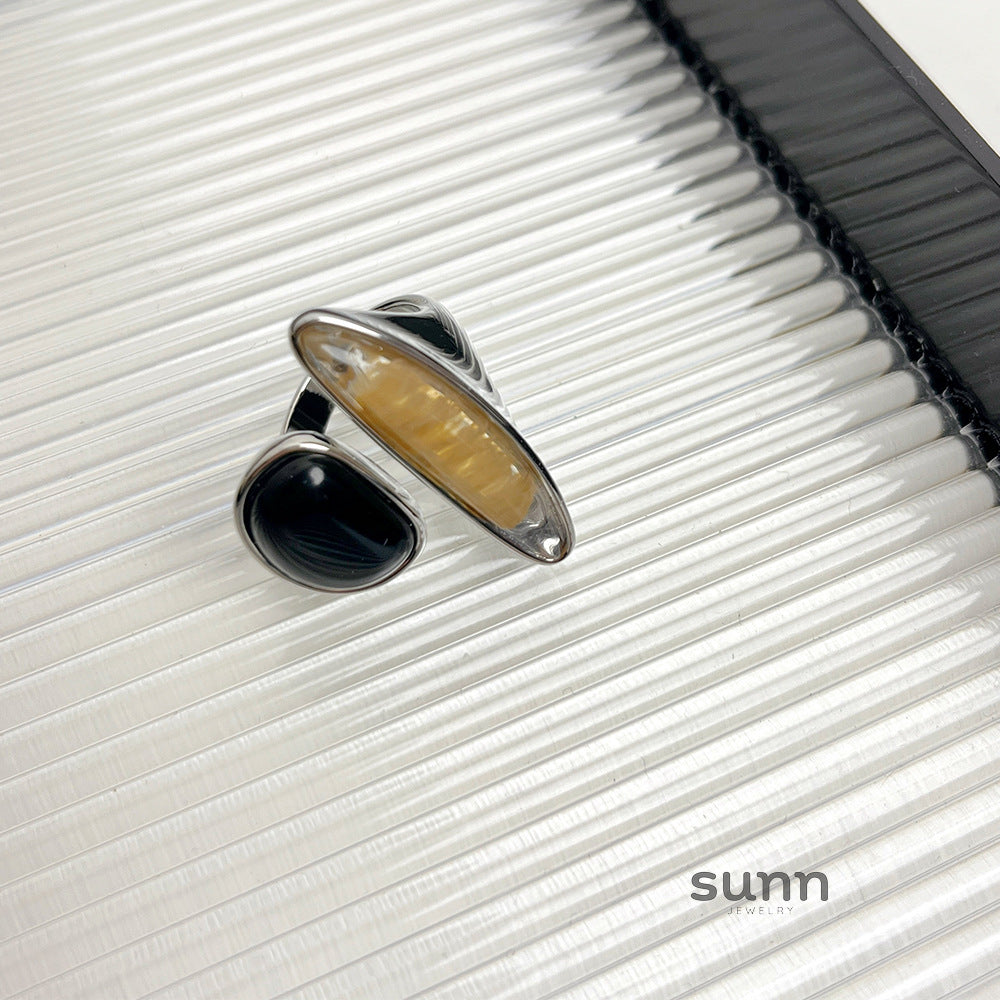 Phoenyx Faceted Crystal Ring [NZVUEPB9]