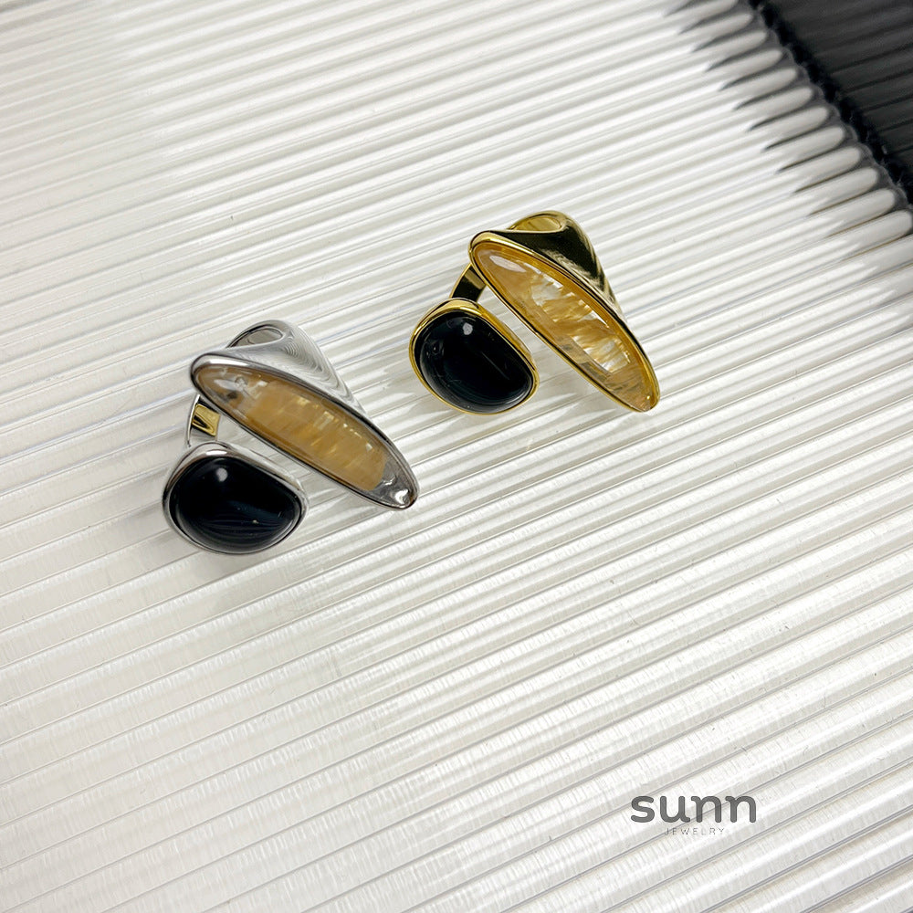 Phoenyx Faceted Crystal Ring [TF3SN42Y]