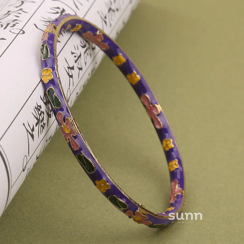 Pilar Enamel Floral Bracelet