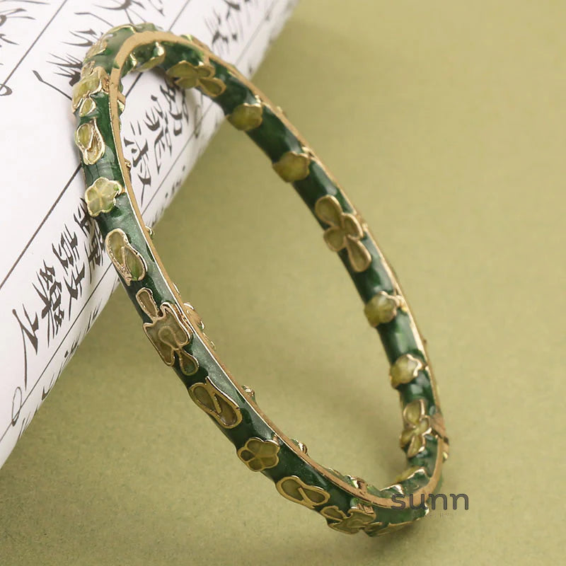 Pilar Enamel Floral Bracelet