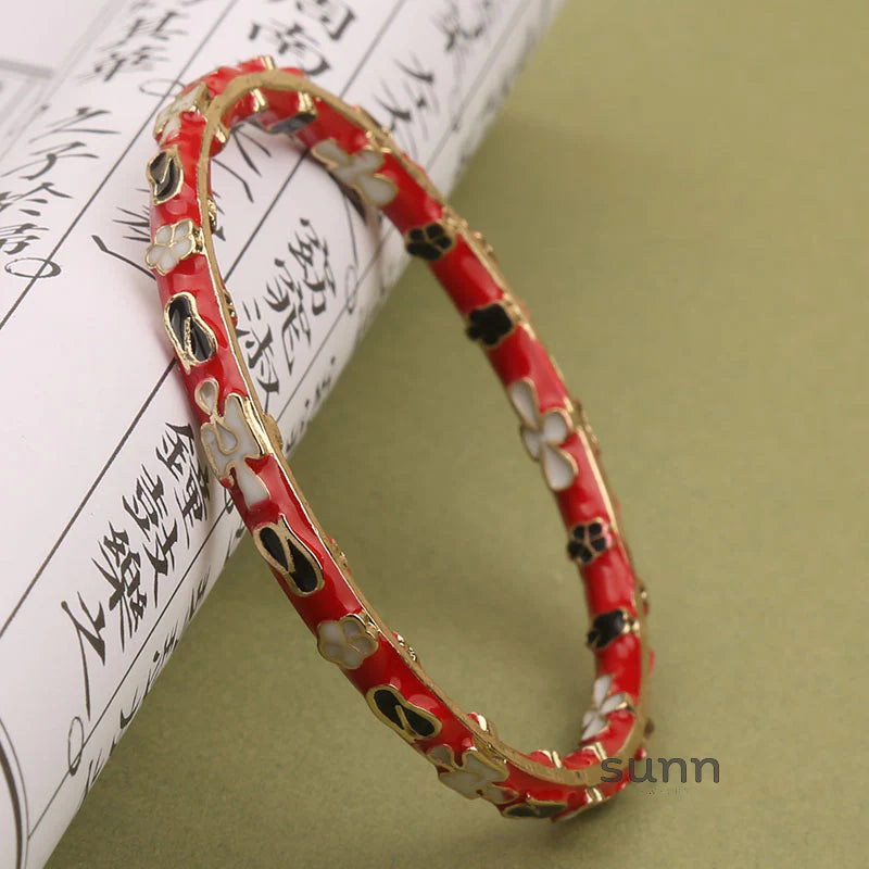 Pilar Enamel Floral Bracelet