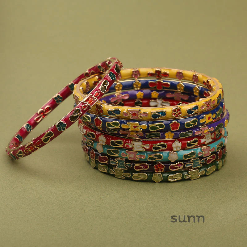 Pilar Enamel Floral Bracelet