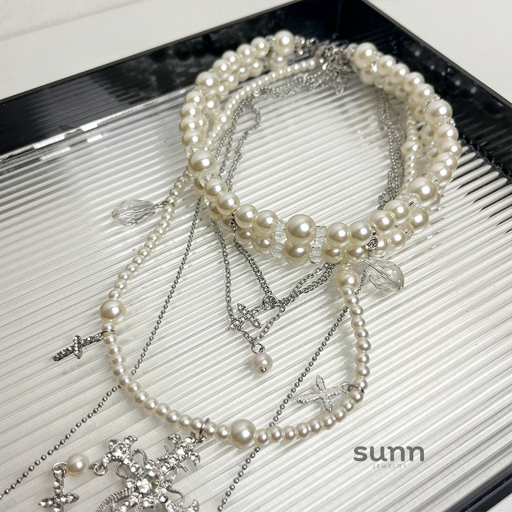 Pippa Layered Pearl Choker [YTPPEKRW]