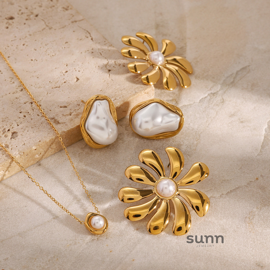Polly Pearl Adornment Set [C4G5ZG5I]