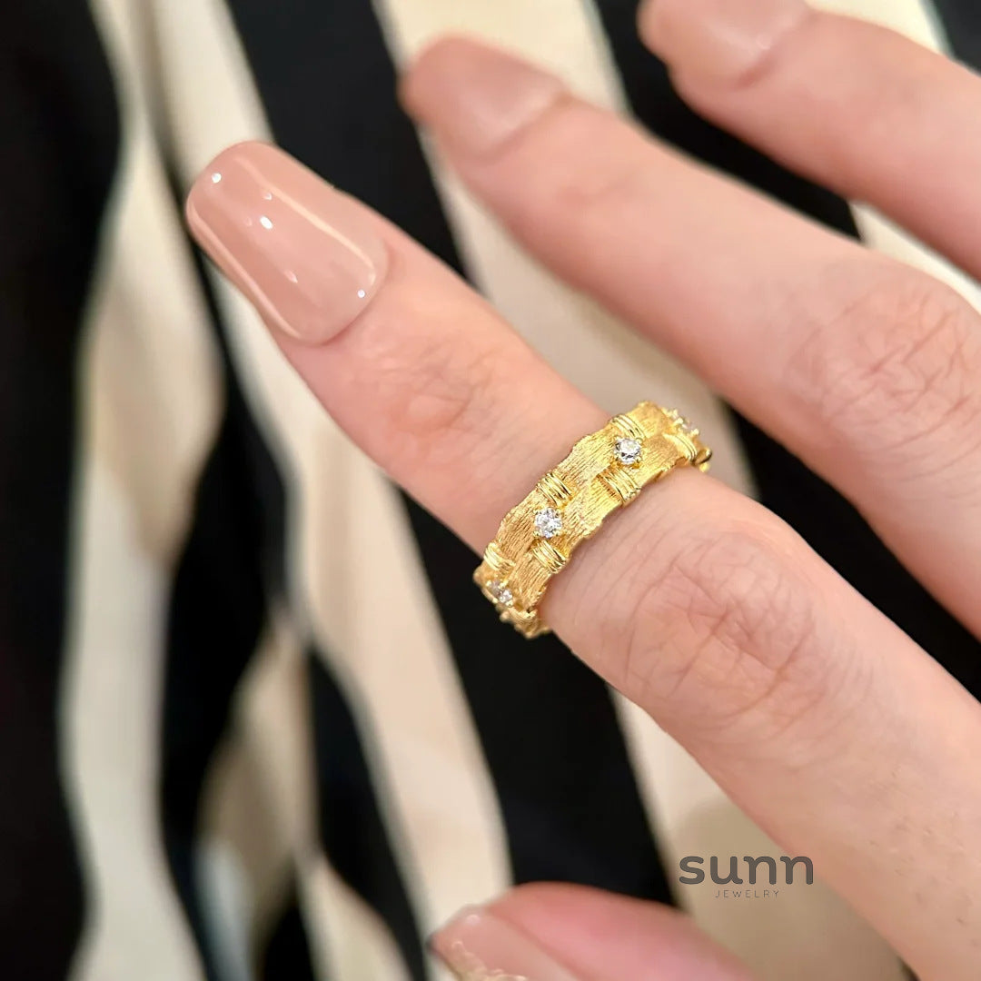 Poppy Woven Diamond Ring [969421Q9]