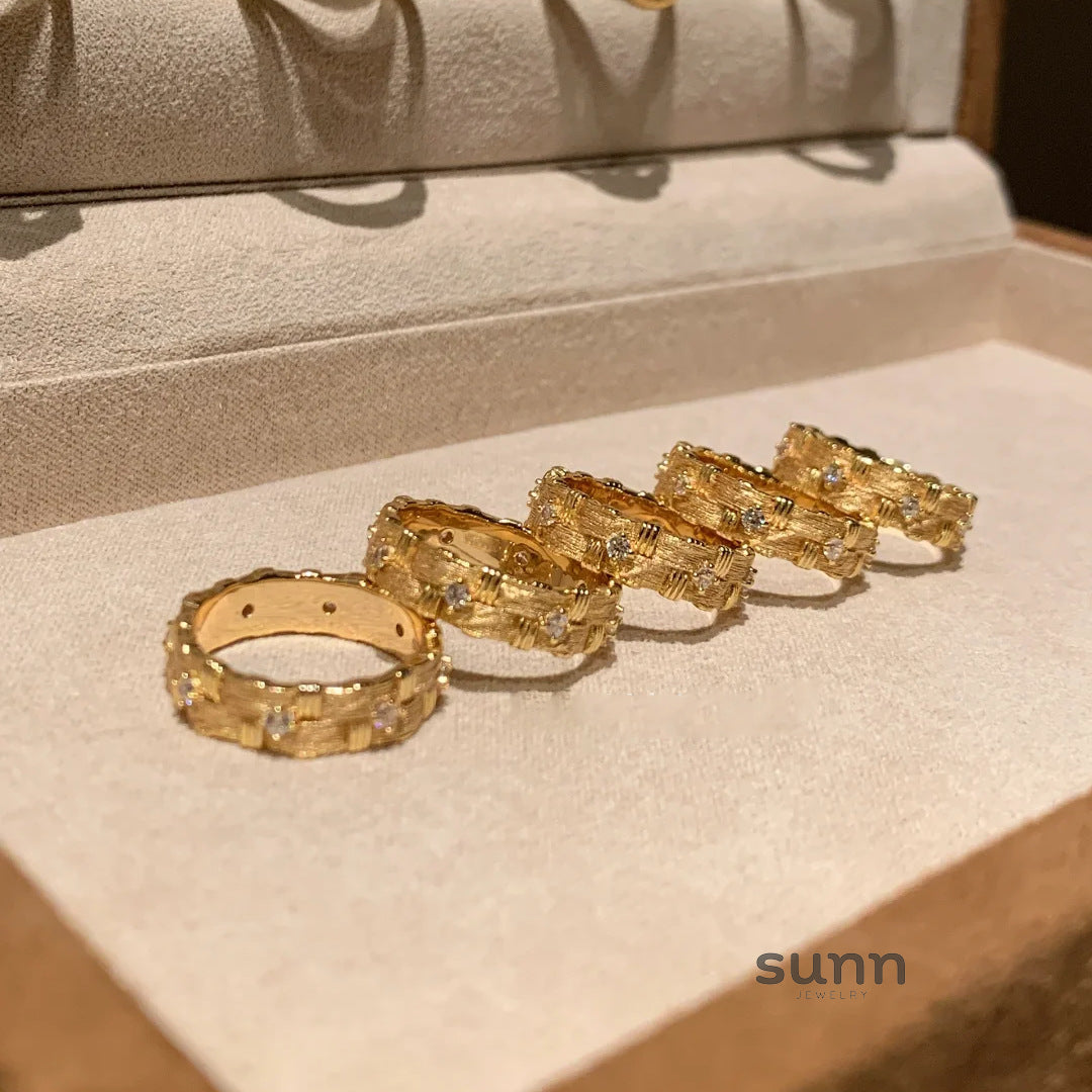 Poppy Woven Diamond Ring [M73WVS8H]