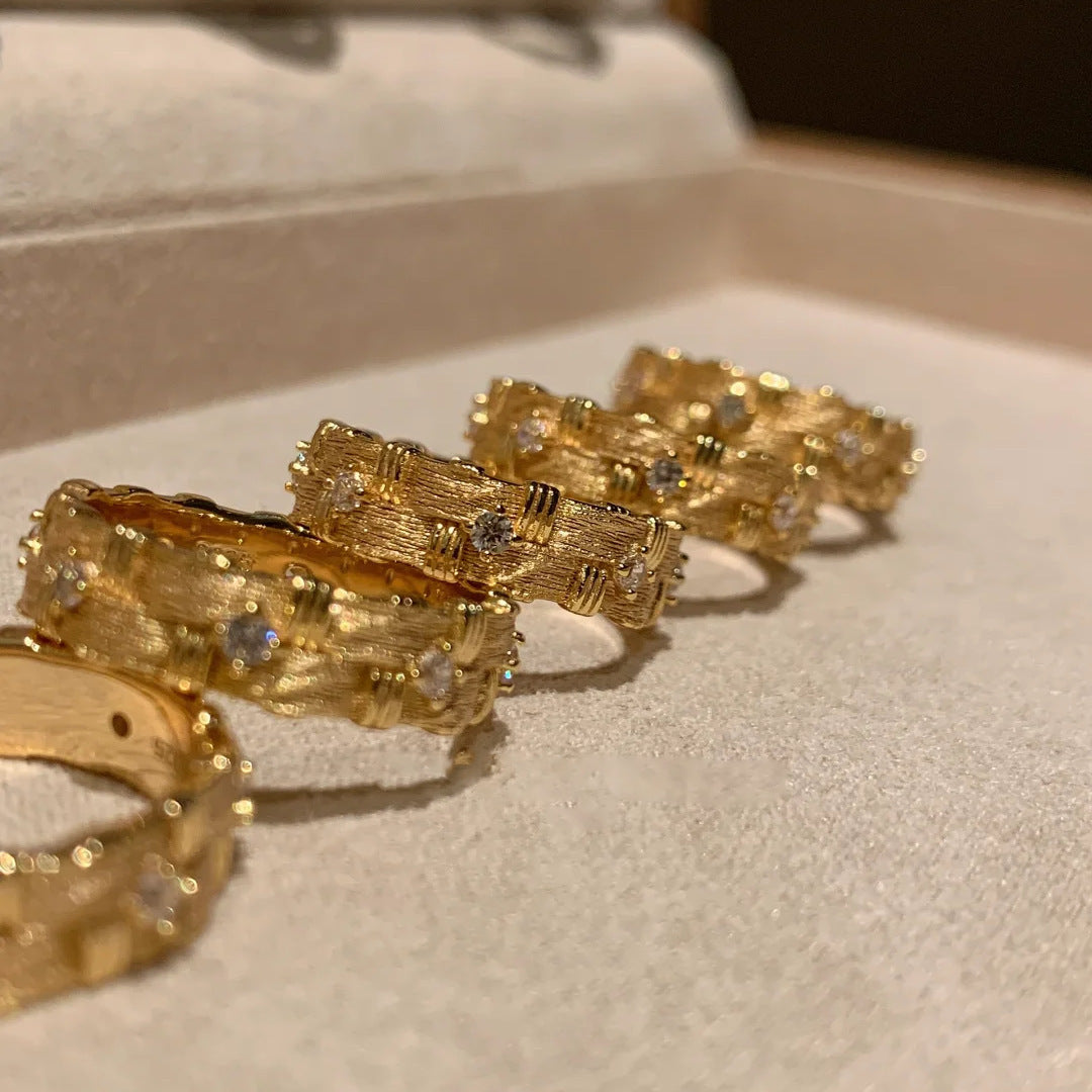 Poppy Woven Diamond Ring [0XKJYQXD]