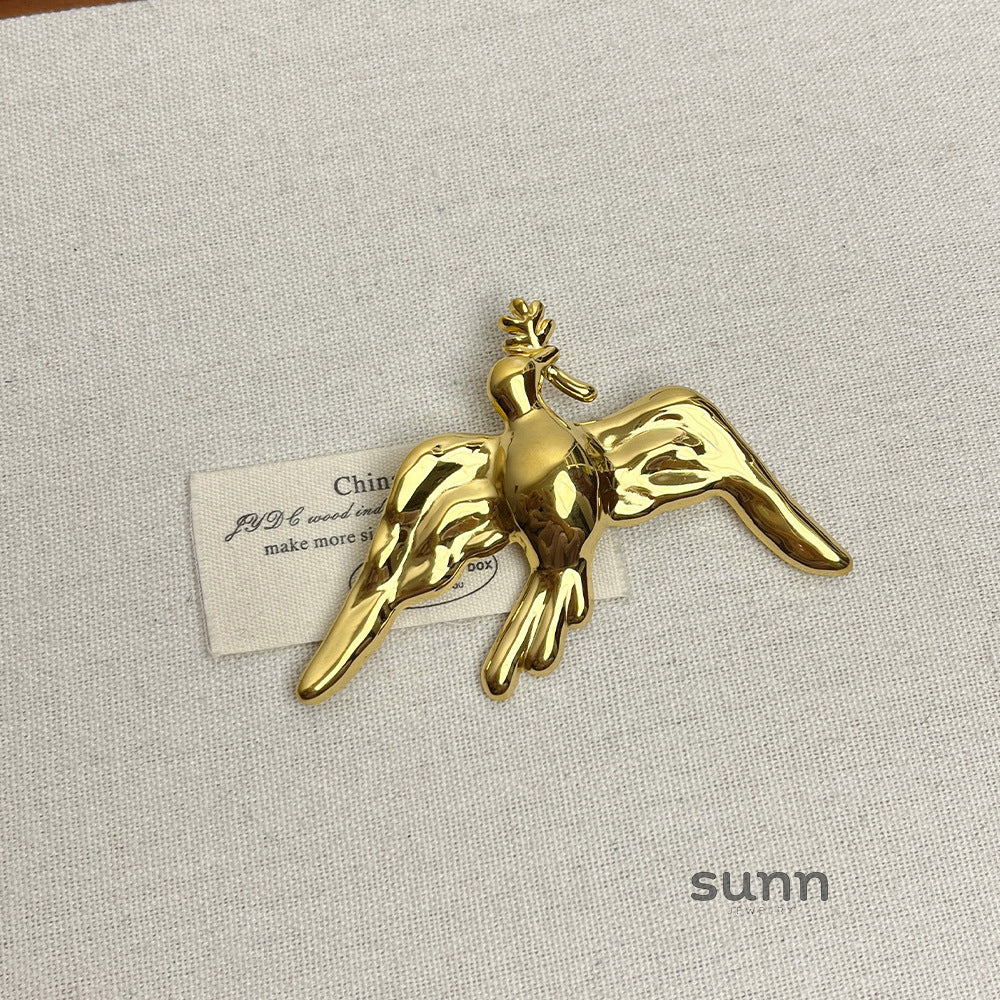 Porter Peace Dove Brooch [MGEN9A5E]