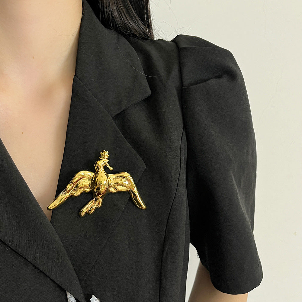 Porter Peace Dove Brooch [HX63W4WJ]