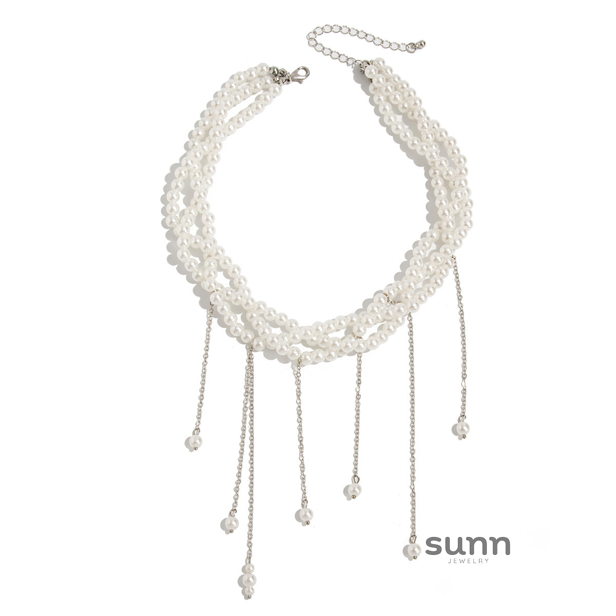 Porter Pearl Cross Choker [9KUKJZWL]