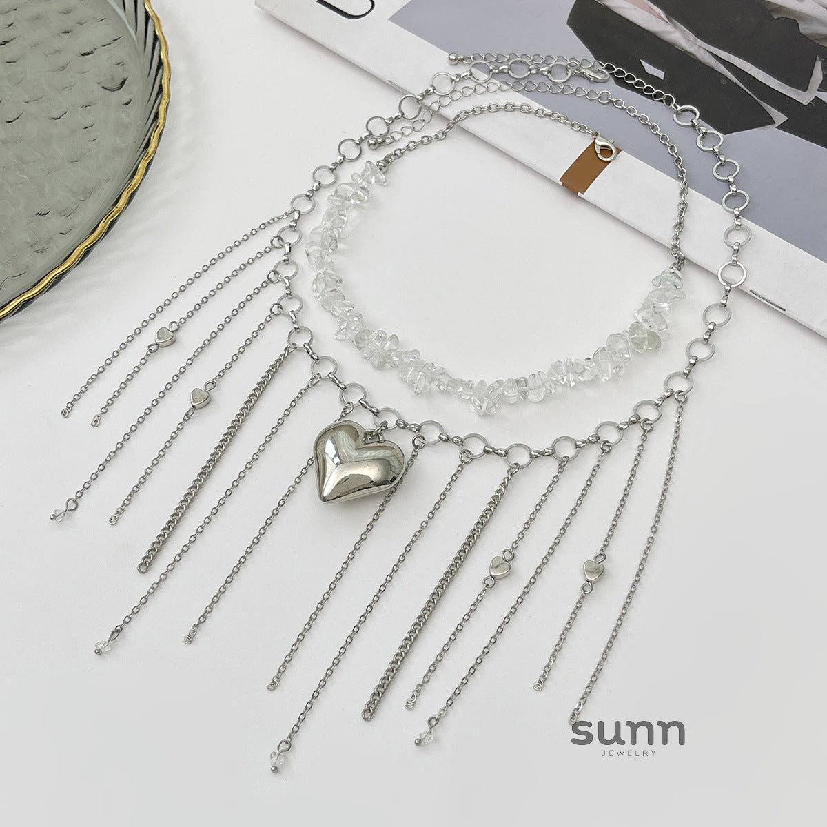 Porter Pearl Cross Choker [5H5ZYHW0]