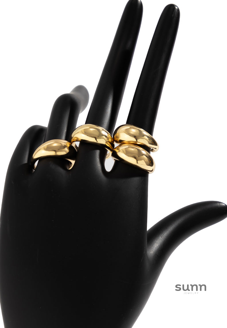 Precious Statement Ring Set [S9074HGF]