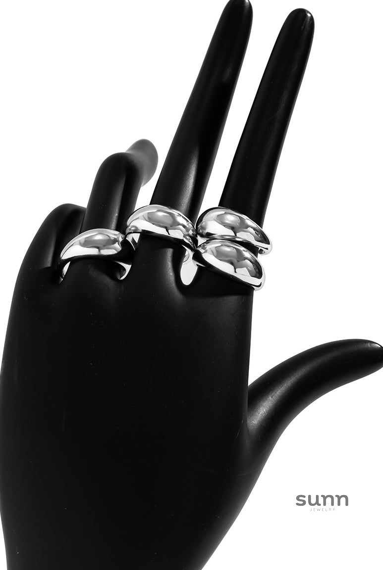 Precious Statement Ring Set [WUK072ZF]