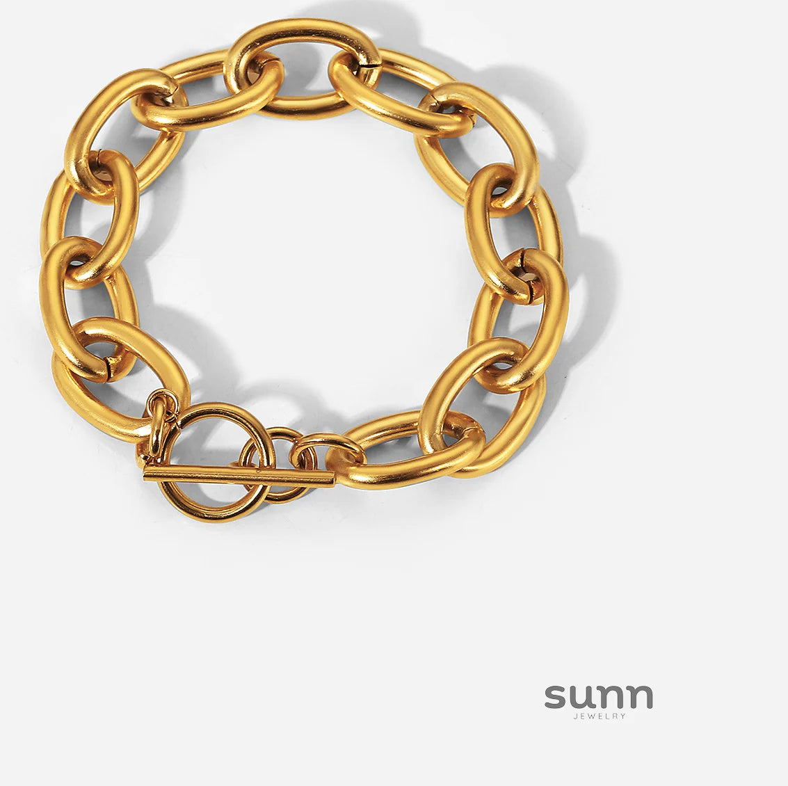 Prim Gold Cuban Link Bracelet
