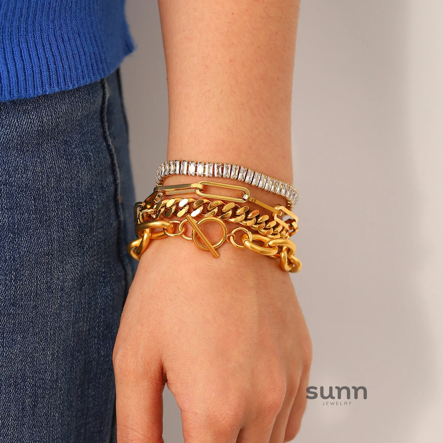 Prim Gold Cuban Link Bracelet