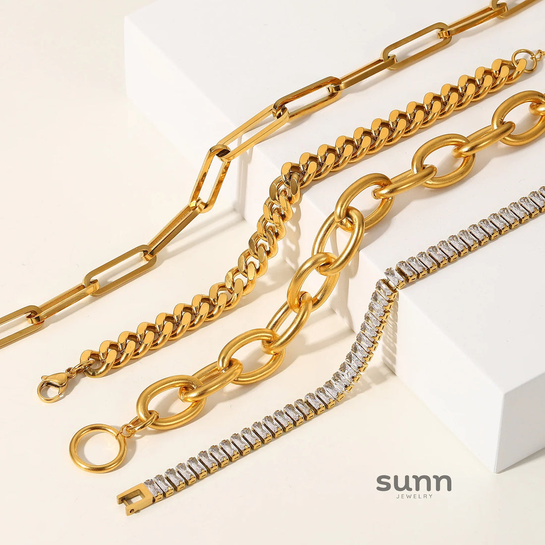 Prim Gold Cuban Link Bracelet