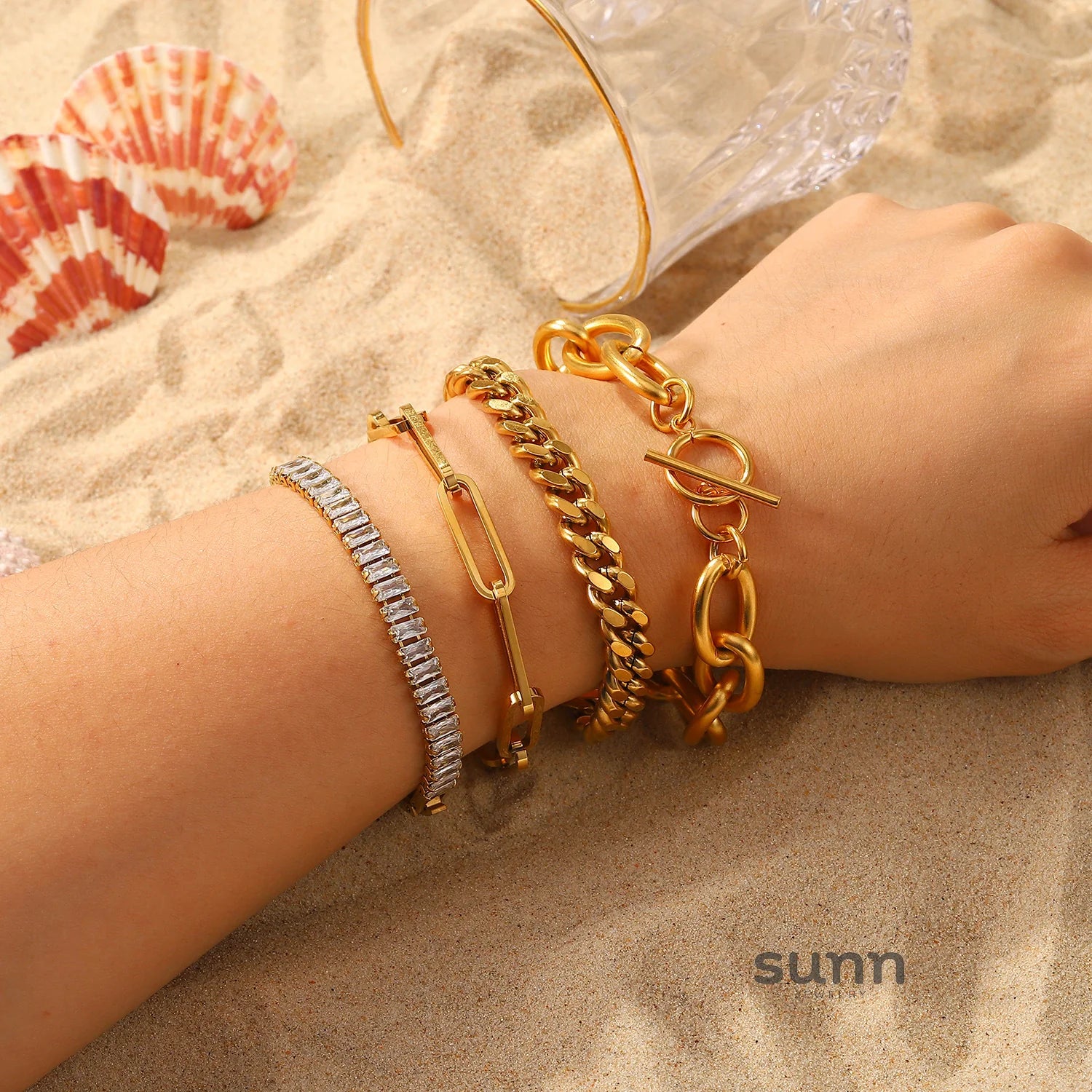 Prim Gold Cuban Link Bracelet