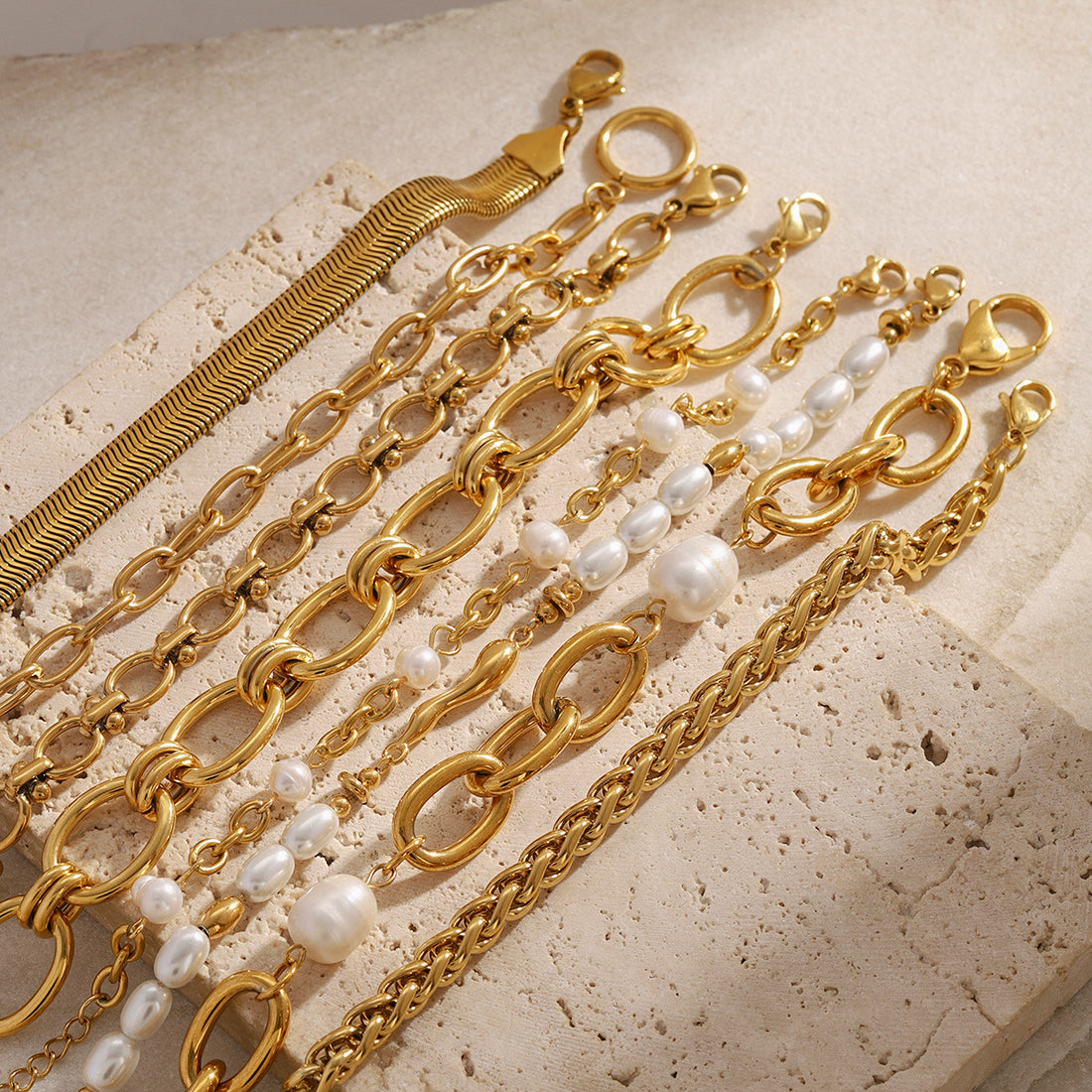Prisha Metal Pearl Bracelet [Q1FGUT44]