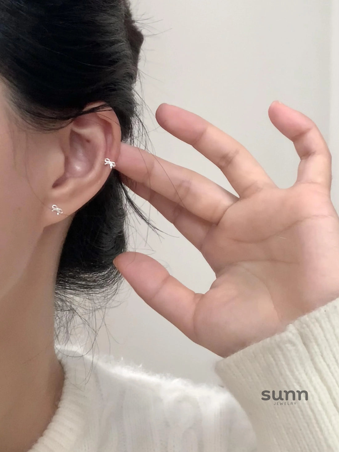 Prisha Mini Bow Stud Earrings