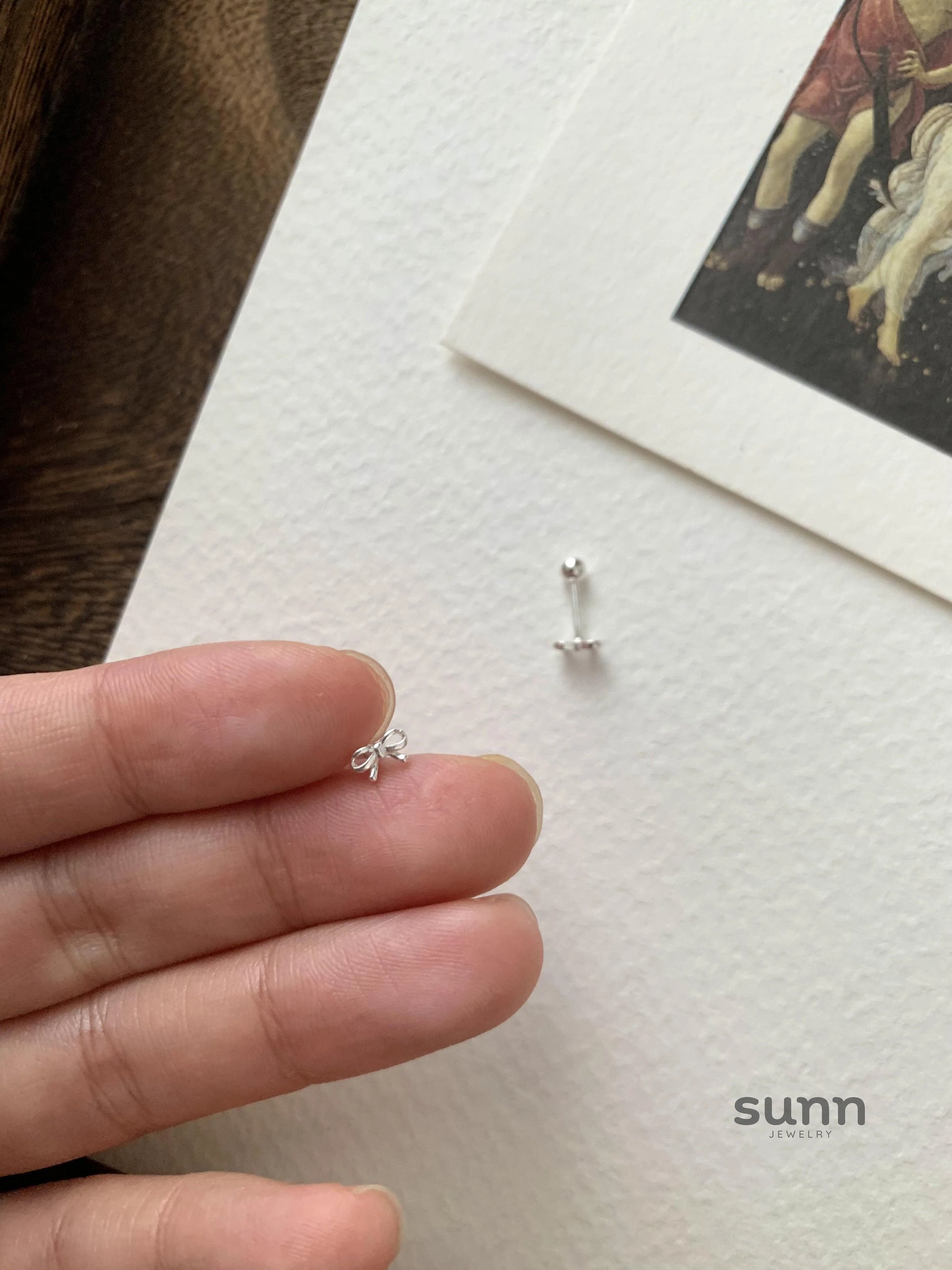Prisha Mini Bow Stud Earrings
