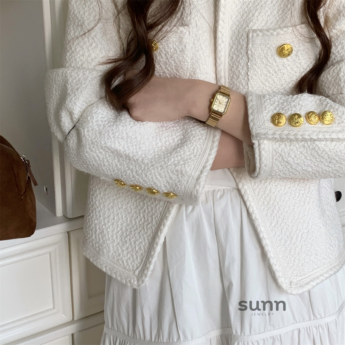 Queenie Luxe Square Roman Watch [R19VDNX7]