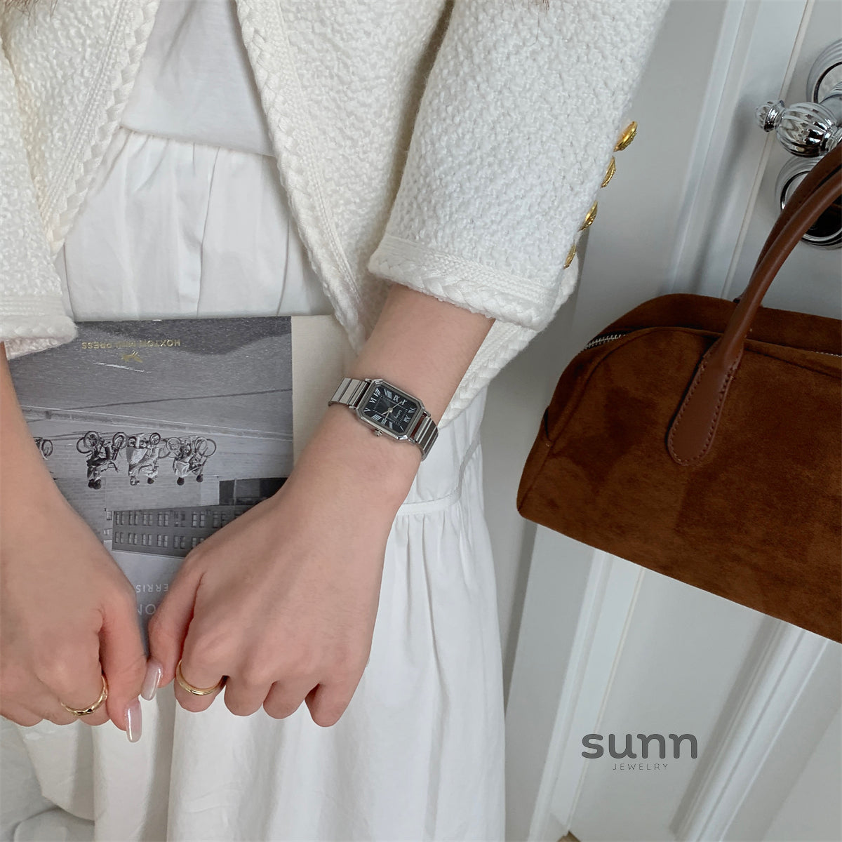 Queenie Luxe Square Roman Watch [ZC48SXKQ]