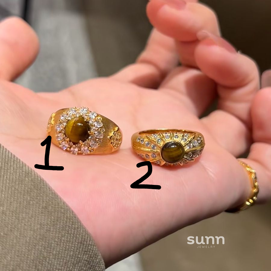 Quetzalli Maillard Tiger Eye Ring