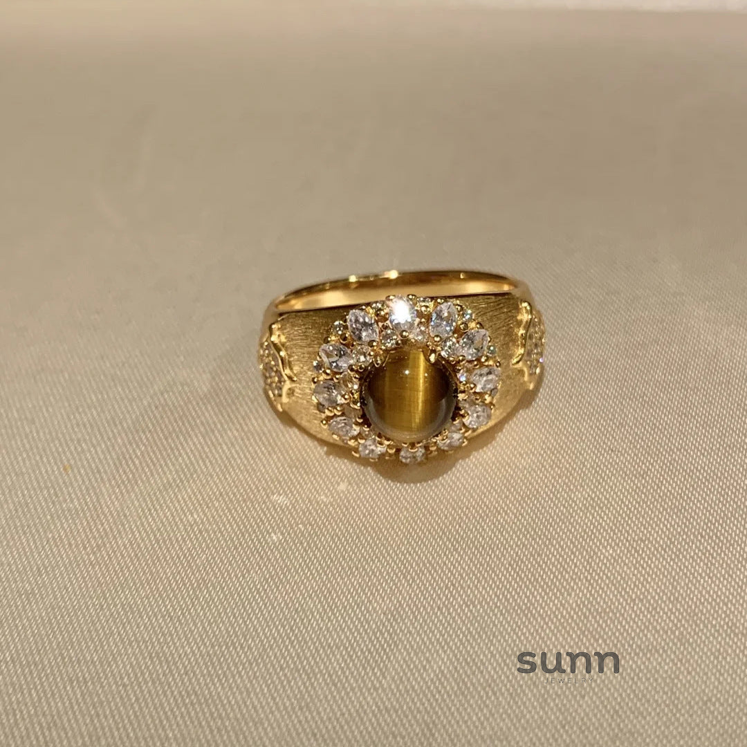 Quetzalli Maillard Tiger Eye Ring [P9RADFSS]