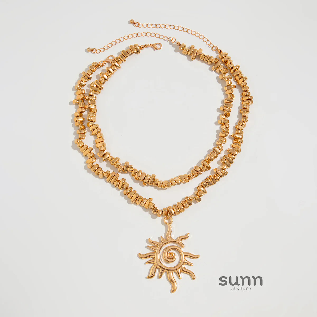 Quincey Layered Spiral Necklace Set
