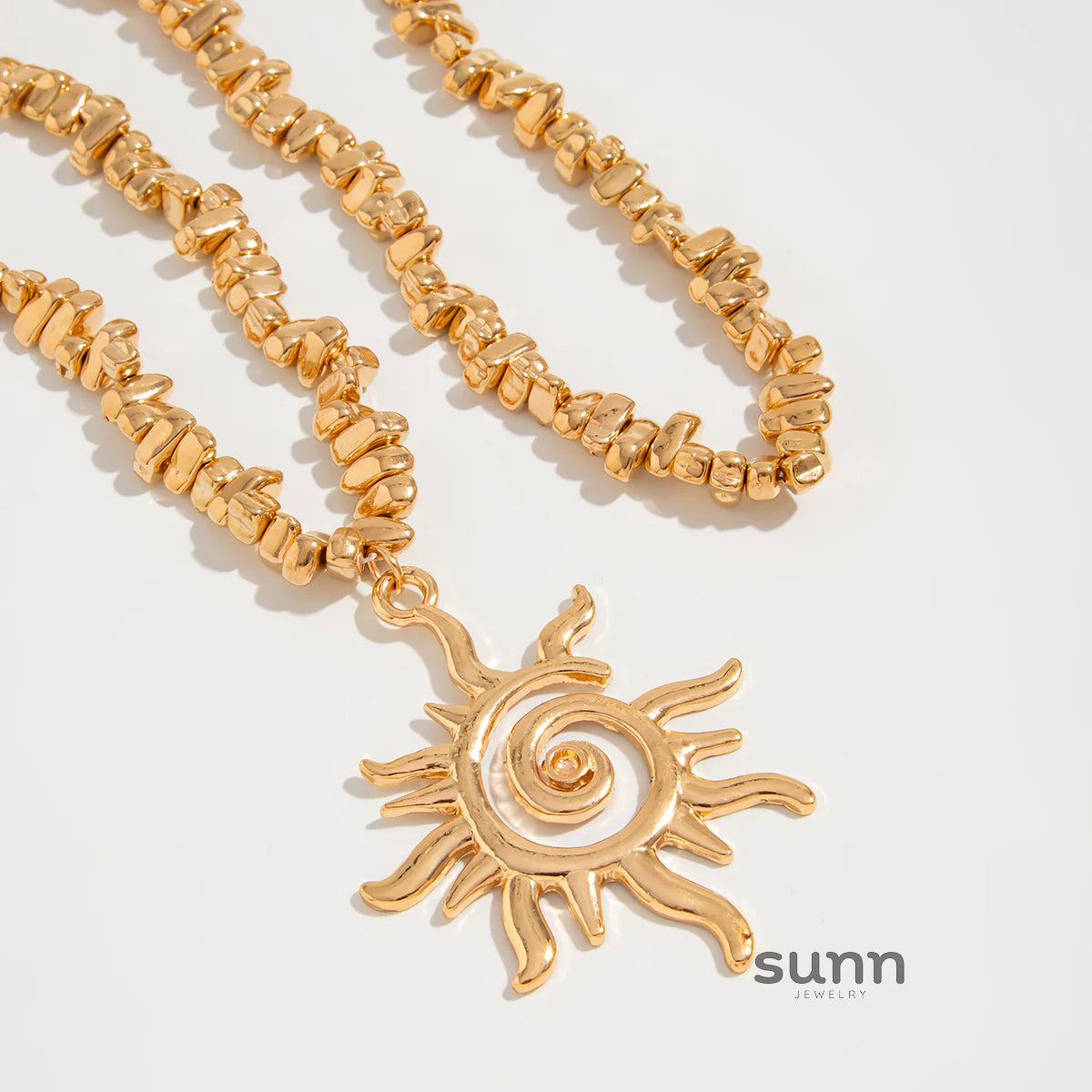 Quincey Layered Spiral Necklace Set