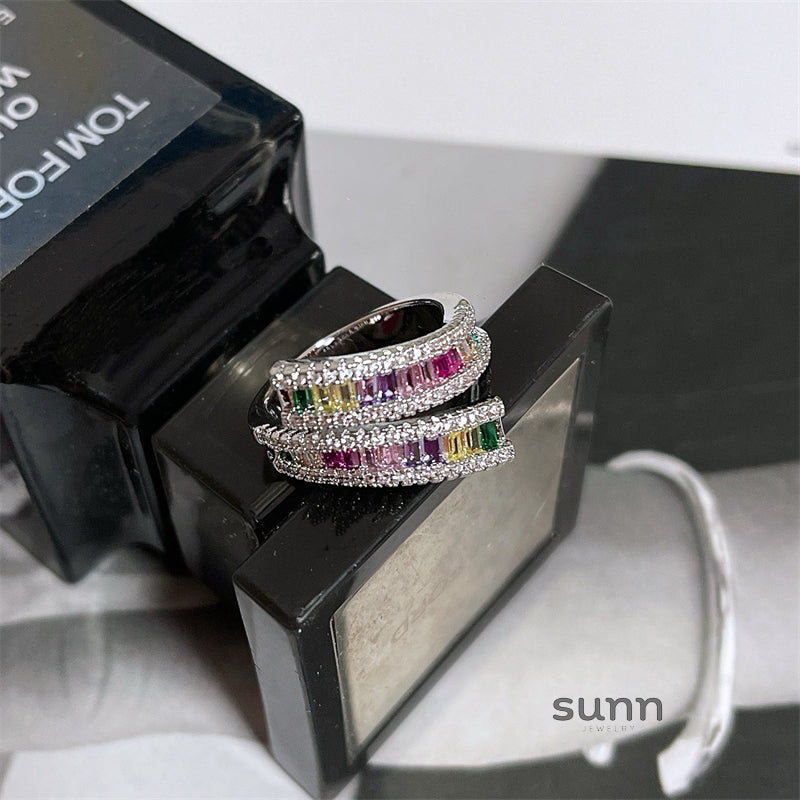 Quincy Rainbow Zircon Ring [8HHDEDJM]