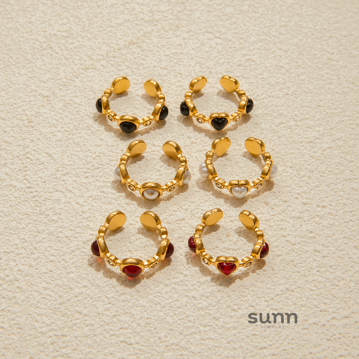 Quinley Crystal Ring Set [MZSNQF9F]