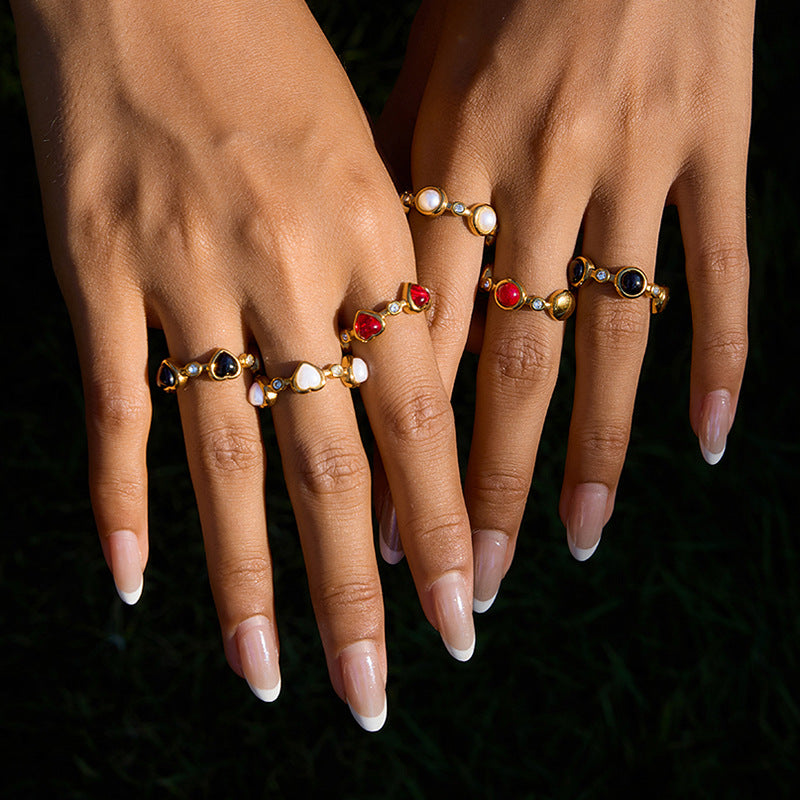 Quinley Crystal Ring Set [374INZV4]