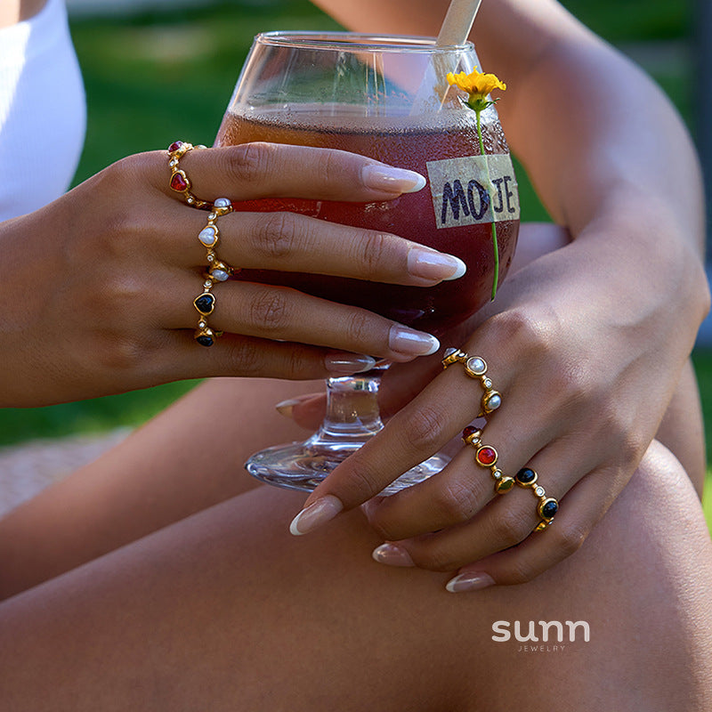 Quinley Crystal Ring Set [6GY863LV]