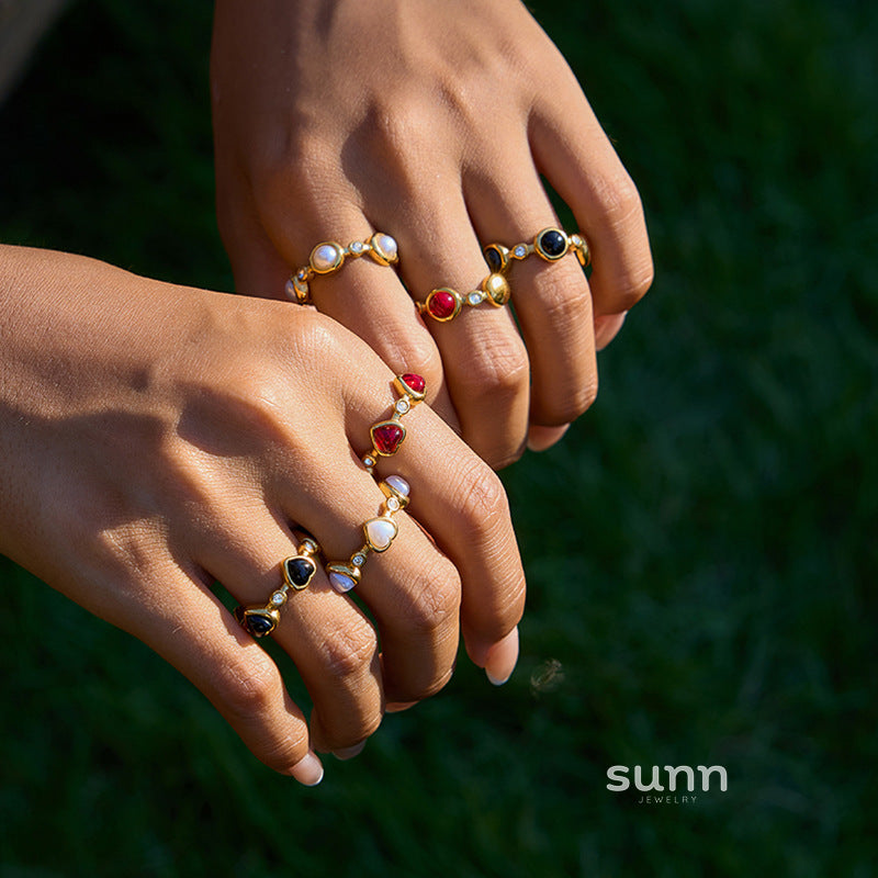 Quinley Crystal Ring Set [9S1SHHJW]