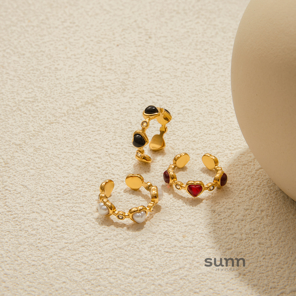 Quinley Crystal Ring Set [GBQYG5WE]