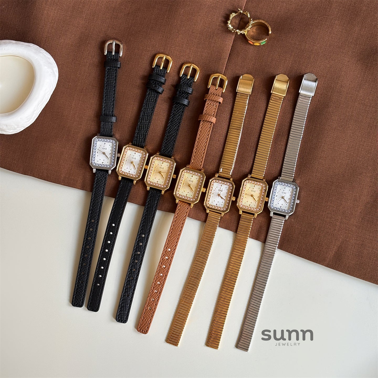 Quinley Pearl Square Watch [EESYOP31]