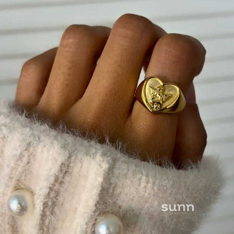 Rachael Sleek Titanium Ring [F2KCCXIH]
