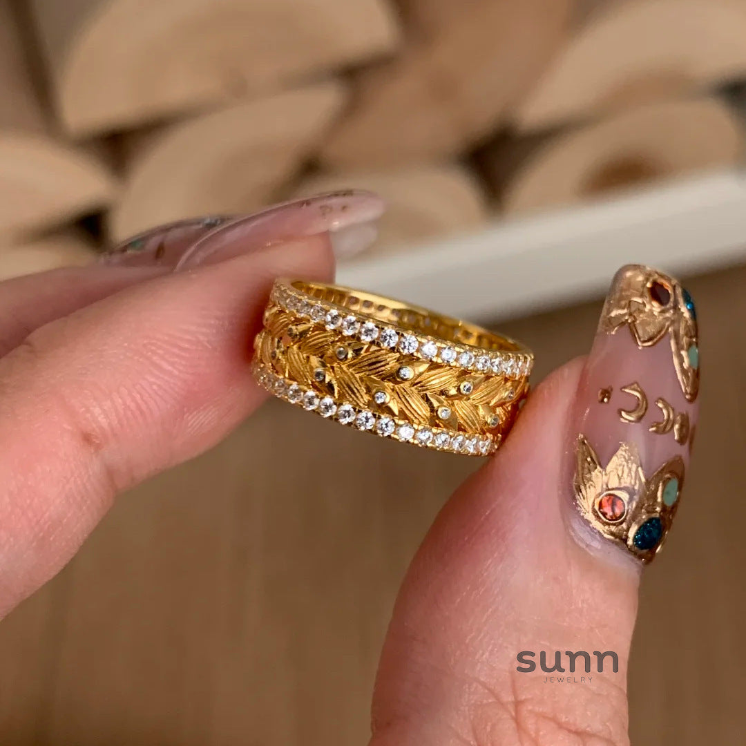 Rachael Sparkle Wheat Ring [VN8MBUCW]