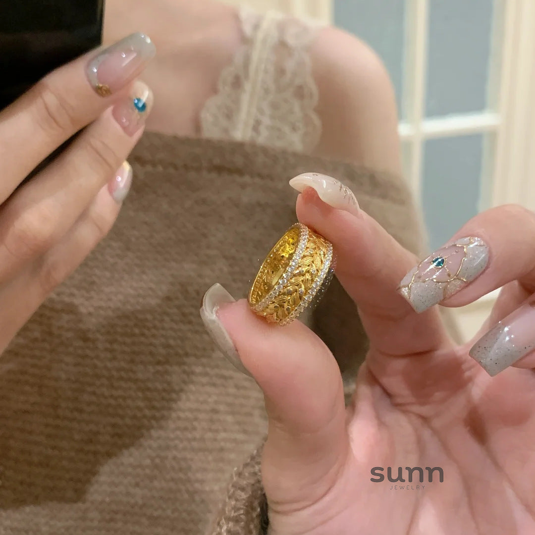 Rachael Sparkle Wheat Ring [B4DW5J04]
