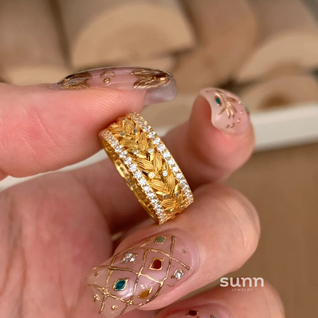 Rachael Sparkle Wheat Ring [I9SE4JLE]