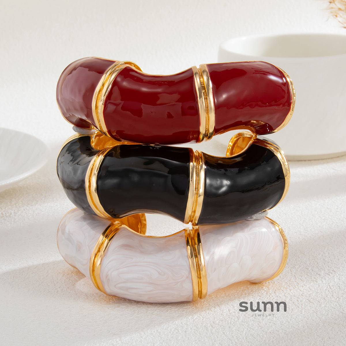 Rachell Epoxy Cuff Bracelet [M5MJIQD2]