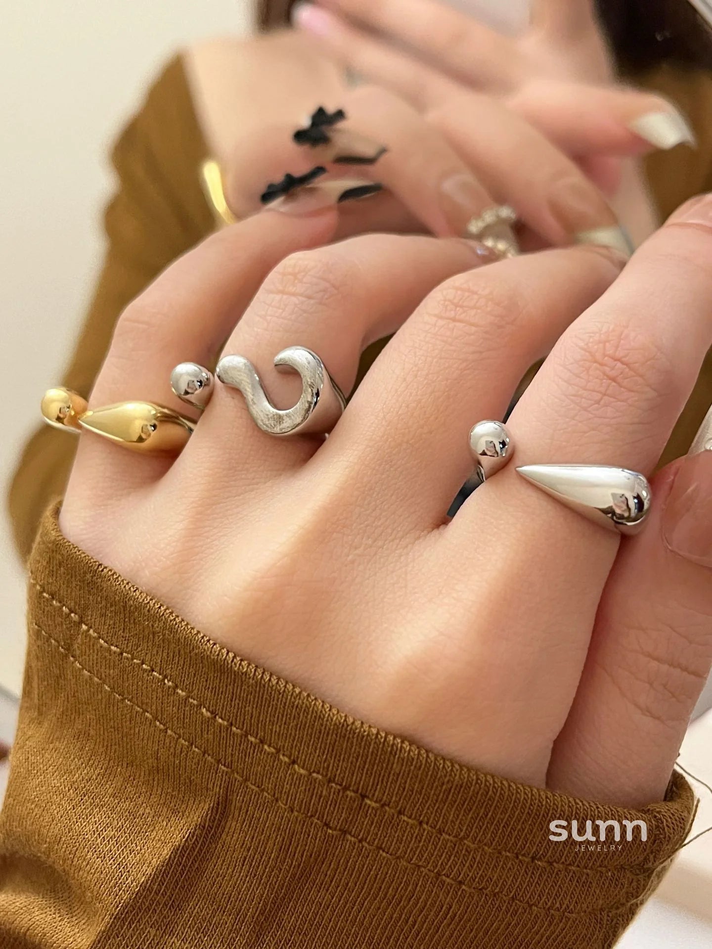 Rae Symbol Open Ring